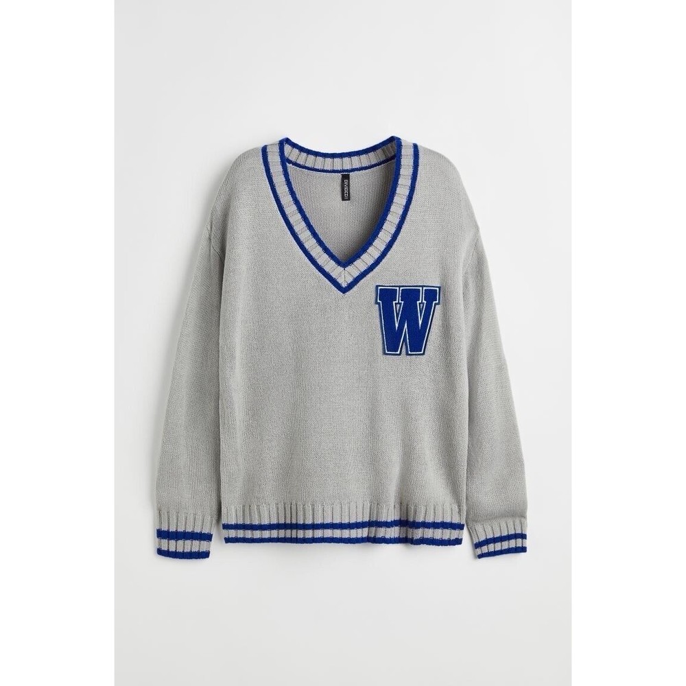 Divided Women's Sweater University W Patch Knit
